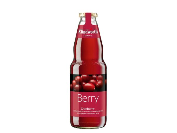 Klindworth BERRY Cranberry-Nektar 6x1,0l