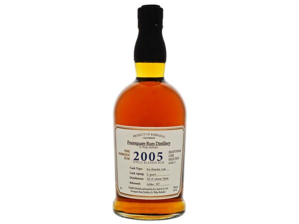 Foursquare 12 J. Old Single Blended Rum Cask Strength 2005  0,7l