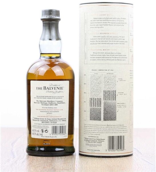 Balvenie 14 Jahre Peated Triple Cask +GB 0,7l