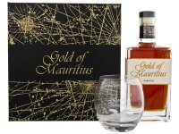 Gold of Mauritius Dark Rum 0,7l + Glas