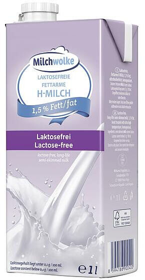 H-Milch 1,5% fettarm "MilchWolkeLaktosefrei 1,0l