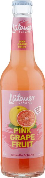 Lütauer Pink Grapefruitschorle 24x0,33l