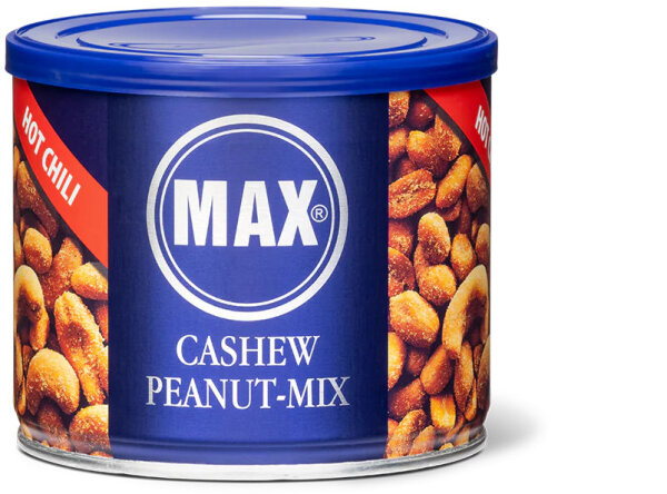 MAX Cashew Erdnuss Mix Hot Chili geröstet 250g
