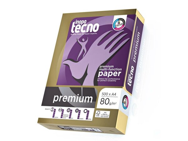 Druckerpapier A4 80g/m² "tecno PREMIUM" 500 Blatt