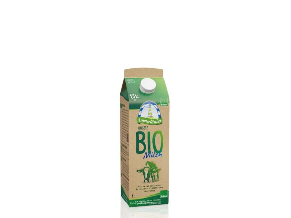 H-Milch Bio 1,5% Ammerländer fettarm 1,0l